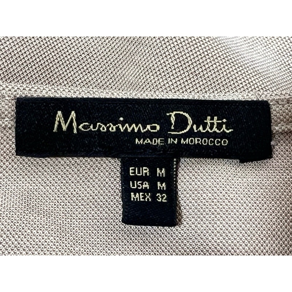 Massimo Dutti Women's Maxi Dress Tan Crossover Elastic Waist Size‎ M - Picture 2 of 16